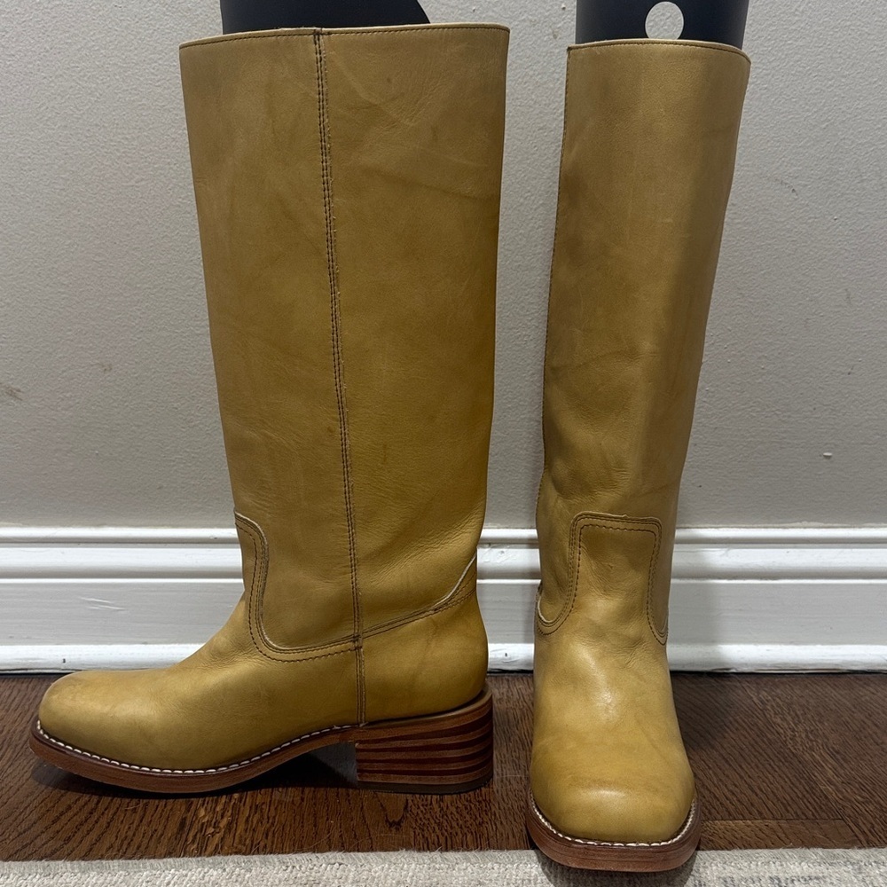Frye Campus 14R Banana Leather Boots Womens Size 11 - Picture 9 of 13